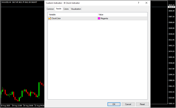 B Clock Indicator Inputs