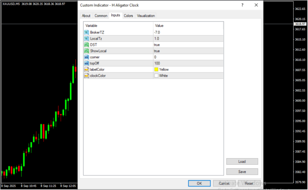 H Aligator Clock Inputs