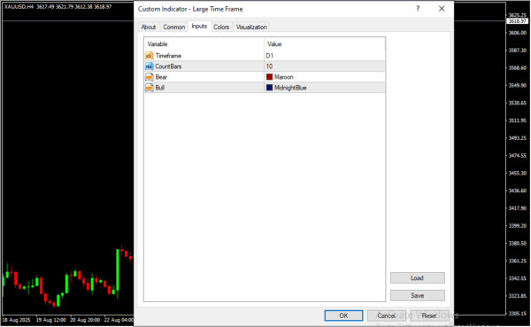 Large Time Frame Inputs