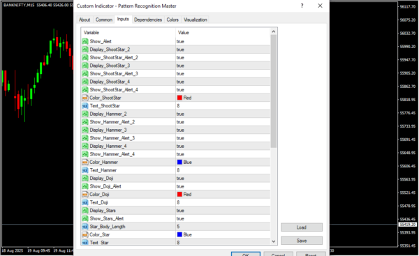 Pattern Recognition Master Inputs