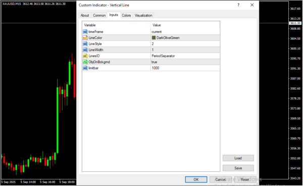 Vertical Line Inputs