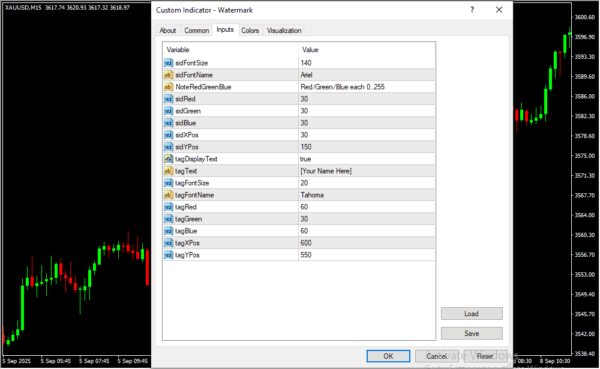 Watermark Inputs